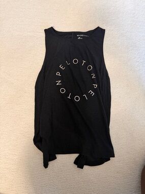 Peloton x Beyond Yoga Black Tank with Circular Logo and open back size M